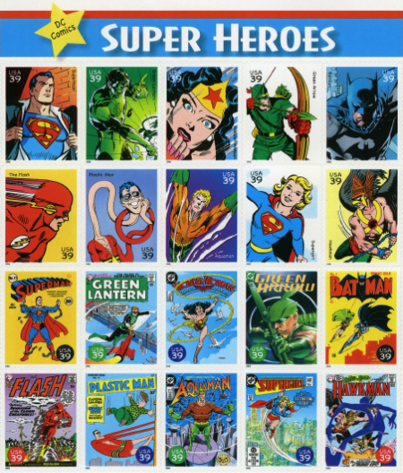USA 2006 DC Superheroes Sheet