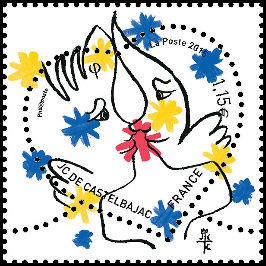 France 2015 Jean-Charles de Castelbajac Heart stamp