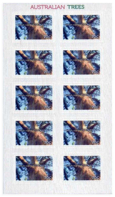 Australia 2015 Trees Wooden sheetlet