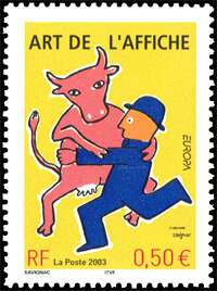 France 2003 Europa 50c Poster Art