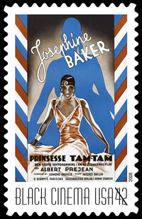 USA 2008 Vintage Black Cinema 42c Josephine Baker