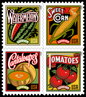USA 2015 Summer Harvest stamp set