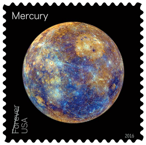 USA 2016 Views of our Planets Mercury Forever stamp