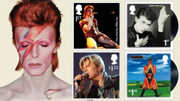 UK 2017 David Bowie latest release stamps Punk Philatelist header