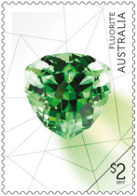 Australia 2017 Rare Beauties $2 Fluorite stamp