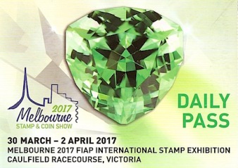Australia Melbourne 2017 Daily Pass prepaid postcard