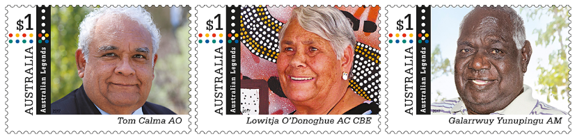 Australia 2017 Legends stamp set