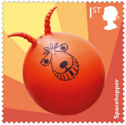 UK 2017 Classic Toys 1st Spacehopper stamp