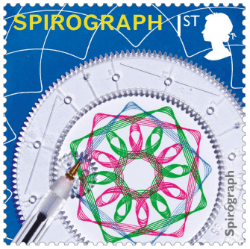 UK 2017 Classic Toys 1st Spirograph stamp