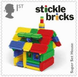 UK 2017 Classic Toys 1st Stickle Bricks stamp