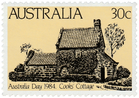 Australia 1984 Australia Day 30c Cook's Cottage stamp