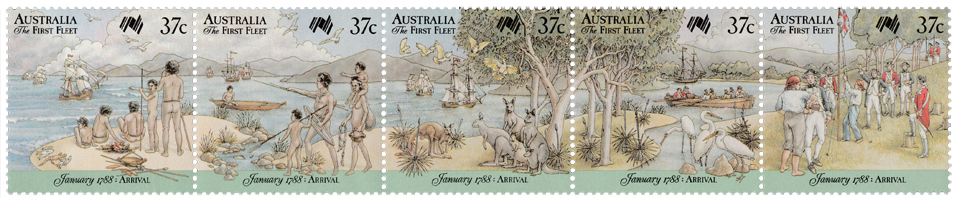 Australia 1988 First Fleet Arrival strip