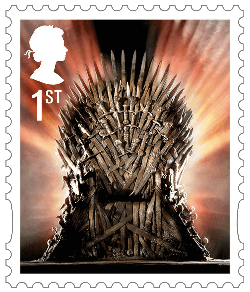 UK 2018 Game of Thrones 1st Iron Throne stamp