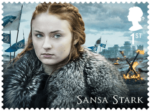 UK 2018 Game of Thrones 1st Sansa Stark stamp