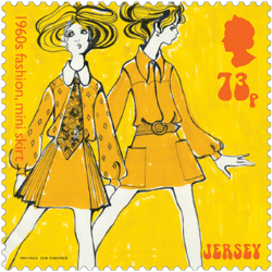 Jersey 2017 Popular Culture: The 1960s 73p fashion stamp