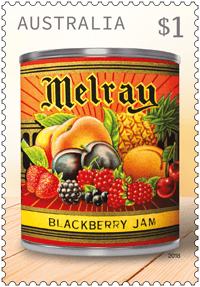 Australia 2018 Vintage Jam Labels $1 Melray stamp