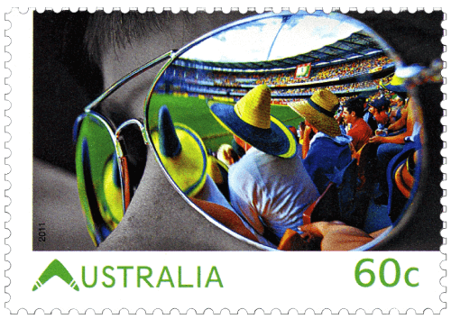 Australia 2011 Living Australian Cricket at the Gabba 60c stamp