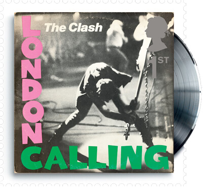 UK 2010 Classic Album Covers The Clash London Calling 1st stamp
