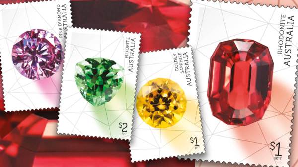 Australia Rare Beauties Gemstones Punk Philatelist header