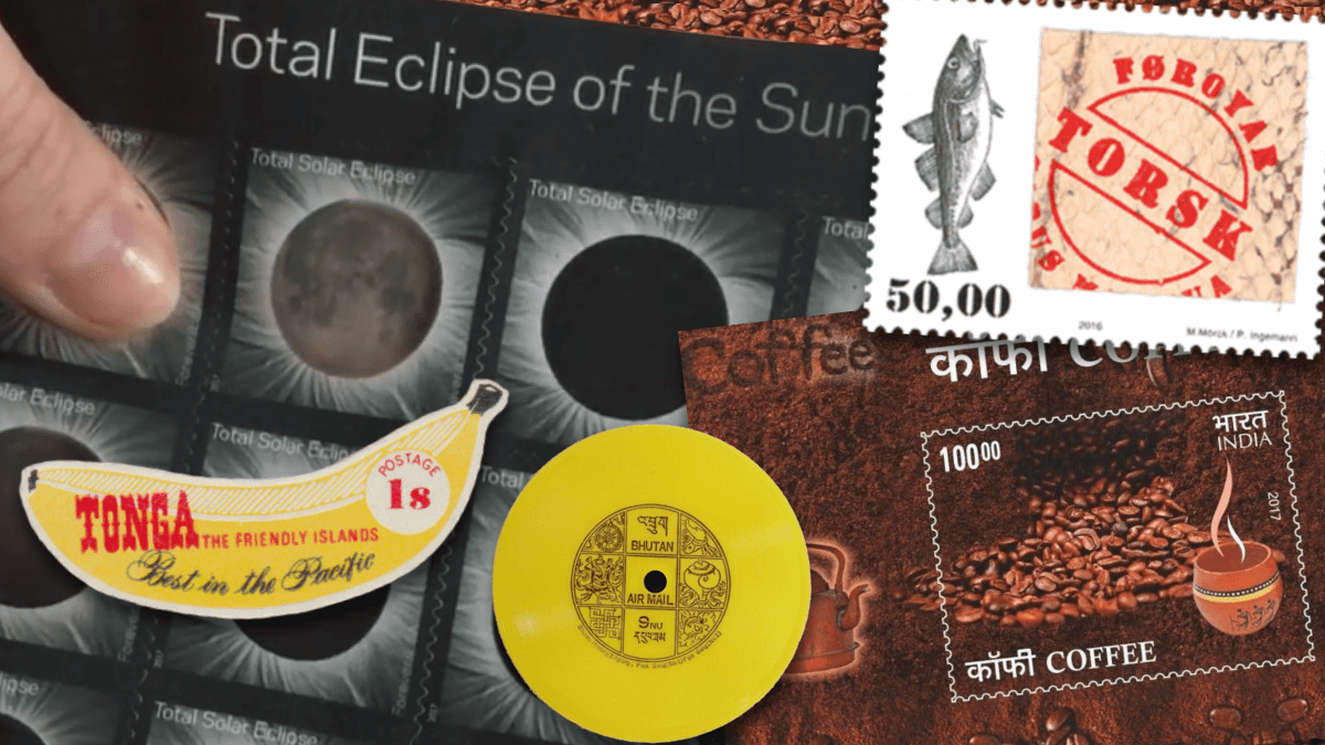 Punk Philatelist solar eclipse novelty stamps header image