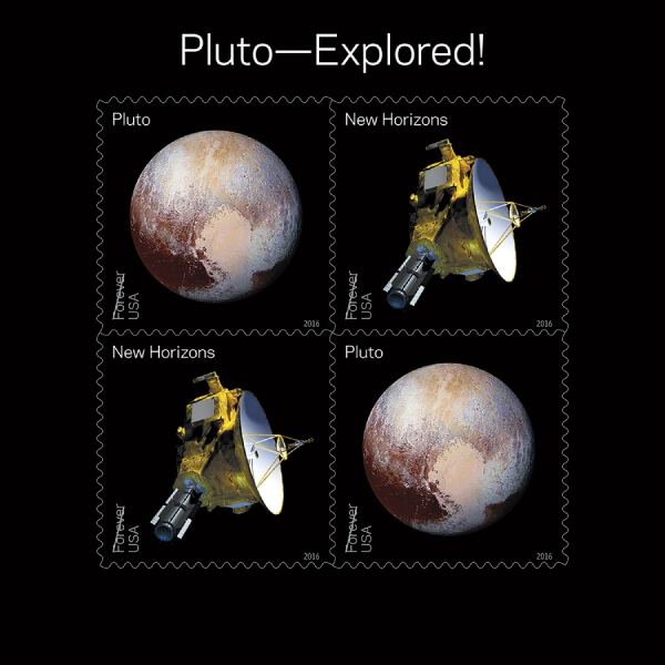 US Pluto Explored! minisheet