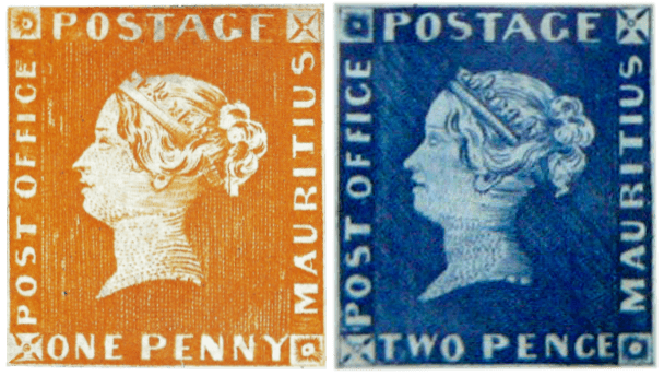 Mauritius 1847 Post Office issues