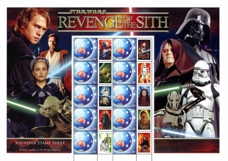 Australia Revenge of the Sith souvenir sheetlet