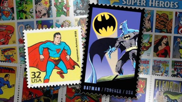 Geekgasm nerds collide superhero stamps Punk Philatelist header