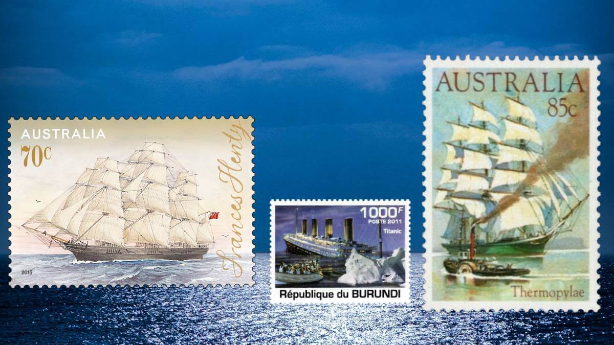 Ships on stamps Punk Philatelist header
