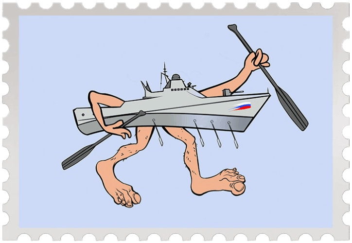 Ukraine 2022 Russian warship stamp design entry 17