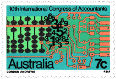 Australia 1972 Tenth International Congress of Accountants 7c stamp