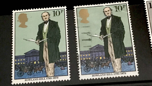 1f UK 1979 Death Centenary of Sir Rowland Hill 10p stamp